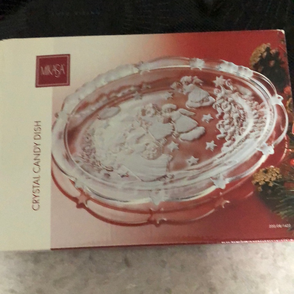 NIB - Mikasa crystal candy dish